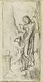 Oedipus and the Sphinx, Gustave Moreau (French, Paris 1826–1898 Paris), Oil on canvas